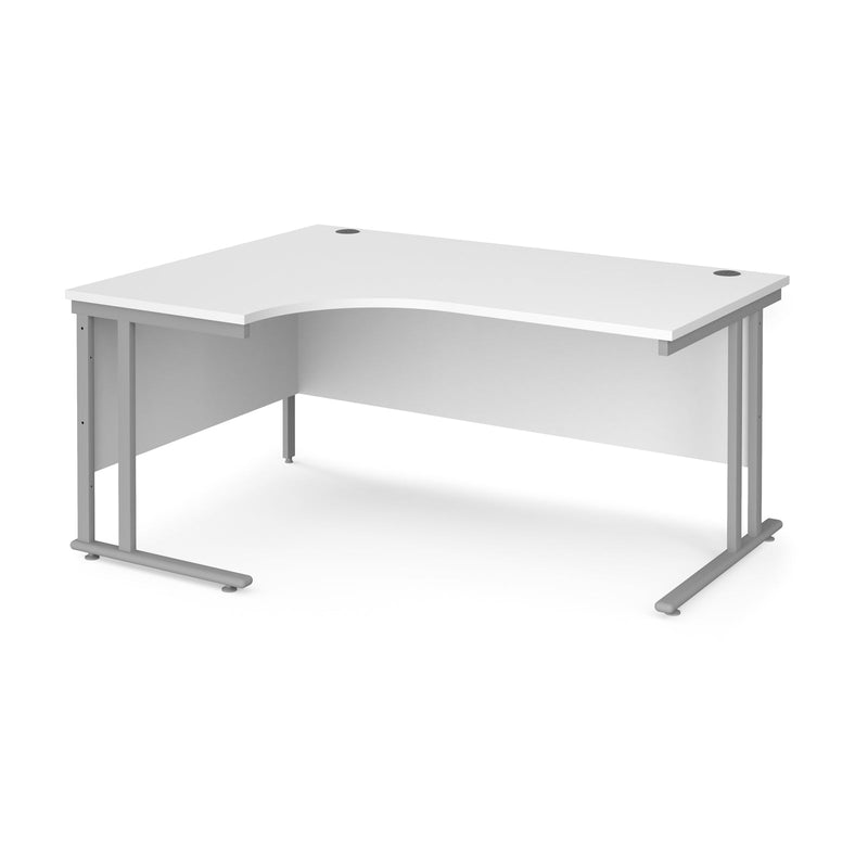 Maestro 25 Ergonomic Desk With Cantilever Leg - White - NWOF