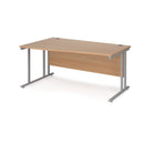 Maestro 25 Wave Desk With Cantilever Leg - Beech - NWOF