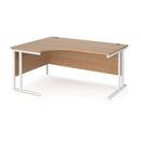 Maestro 25 Ergonomic Desk With Cantilever Leg - Beech - NWOF