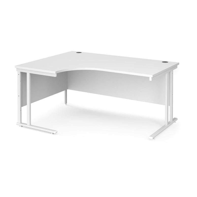 Maestro 25 Ergonomic Desk With Cantilever Leg - White - NWOF