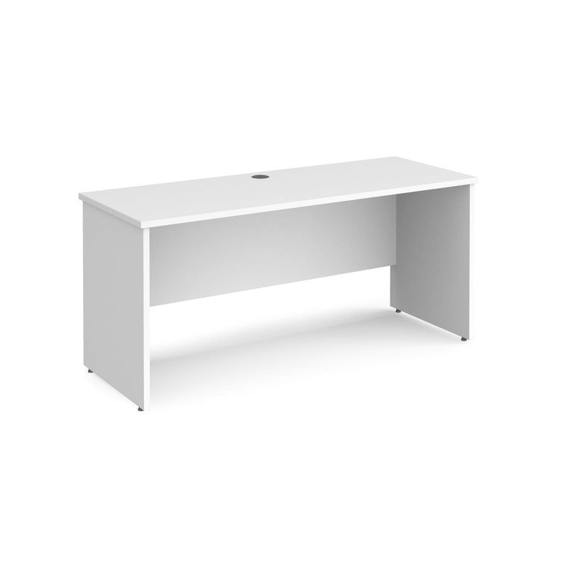 Maestro 25 600mm Deep Straight Desk With Panel End Leg - White - NWOF