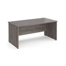 Maestro 25 800mm Deep Straight Desk With Panel End Leg - Grey Oak - NWOF