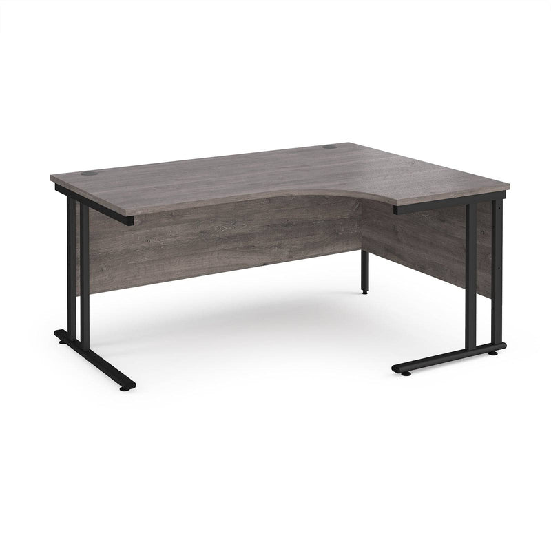 Maestro 25 Ergonomic Desk With Cantilever Leg - Grey Oak - NWOF