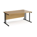 Maestro 25 Wave Desk With Cantilever Leg - Oak - NWOF