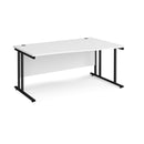 Maestro 25 Wave Desk With Cantilever Leg - White - NWOF