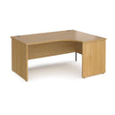 Maestro 25 Ergonomic Desk With Panel End Leg - Oak - NWOF