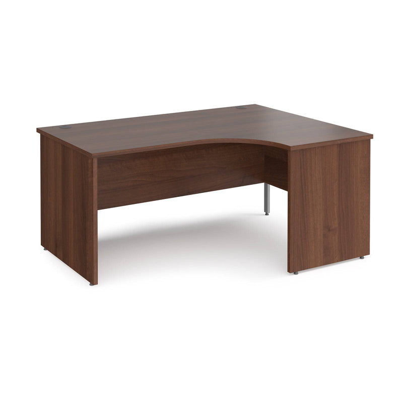 Maestro 25 Ergonomic Desk With Panel End Leg - Walnut - NWOF