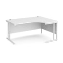 Maestro 25 Ergonomic Desk With Cantilever Leg - White - NWOF