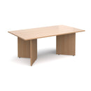 Arrow Head Leg Rectangular Boardroom Table - Beech - NWOF