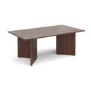 Arrow Head Leg Rectangular Boardroom Table - Walnut - NWOF