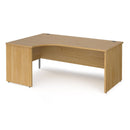 Maestro 25 Ergonomic Desk With Panel End Leg - Oak - NWOF