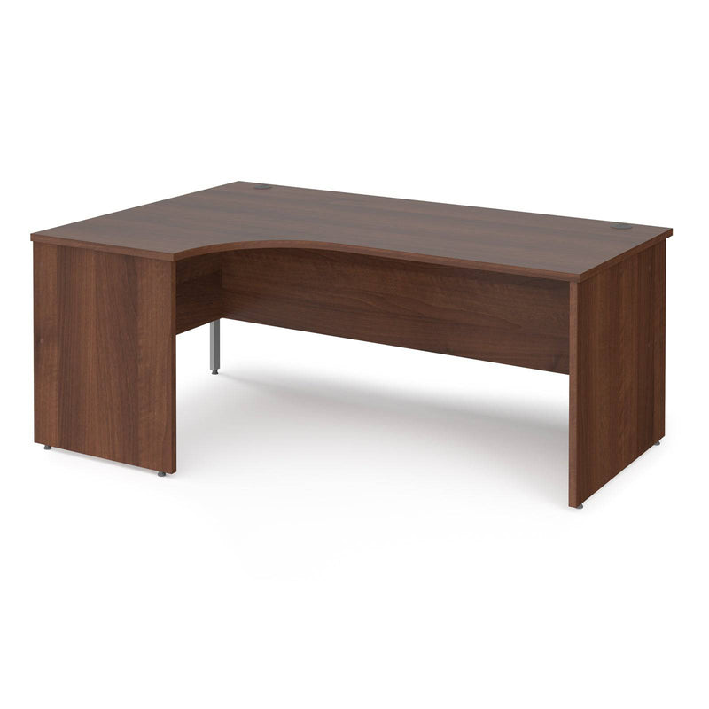 Maestro 25 Ergonomic Desk With Panel End Leg - Walnut - NWOF