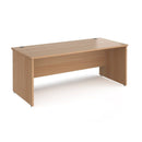 Maestro 25 800mm Deep Straight Desk With Panel End Leg - Beech - NWOF