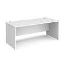 Maestro 25 800mm Deep Straight Desk With Panel End Leg - White - NWOF
