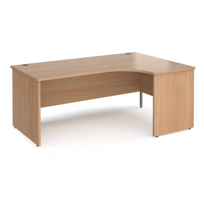 Maestro 25 Ergonomic Desk With Panel End Leg - Beech - NWOF