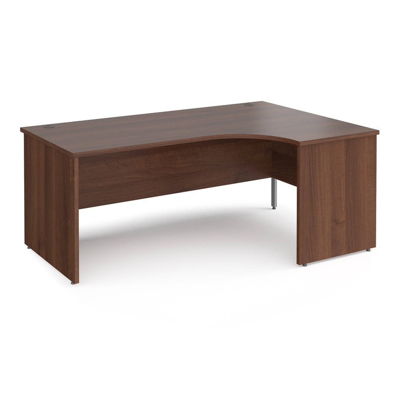 Maestro 25 Ergonomic Desk With Panel End Leg - Walnut - NWOF