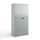 Steel Contract Cupboard - Silver - NWOF