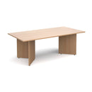 Arrow Head Leg Rectangular Boardroom Table - Beech - NWOF