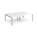 Adapt Double Back to Back Desks 800mm Deep - White - NWOF