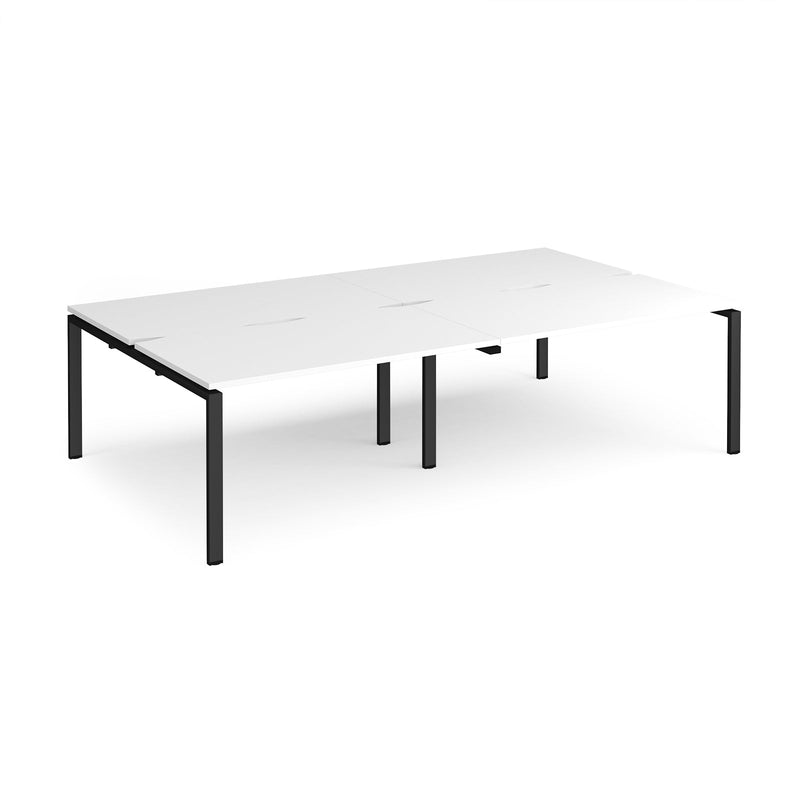 Adapt Double Back to Back Desks 800mm Deep - White - NWOF