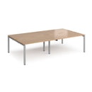 Adapt Double Back to Back Desks 800mm Deep - Beech - NWOF