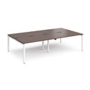 Adapt Double Back to Back Desks 800mm Deep - Walnut - NWOF