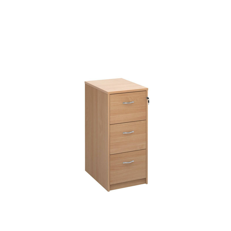 Universal Wooden Filing Cabinet With Silver Handles - Beech - NWOF