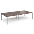 Adapt Double Back to Back Desks 800mm Deep - Walnut - NWOF