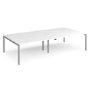 Adapt Double Back to Back Desks 800mm Deep - White - NWOF