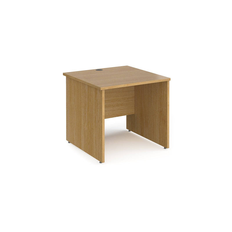 Maestro 25 800mm Deep Straight Desk With Panel End Leg - Oak - NWOF