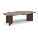 Arrow Head Leg Radial Boardroom Table 2400mm - Walnut - NWOF