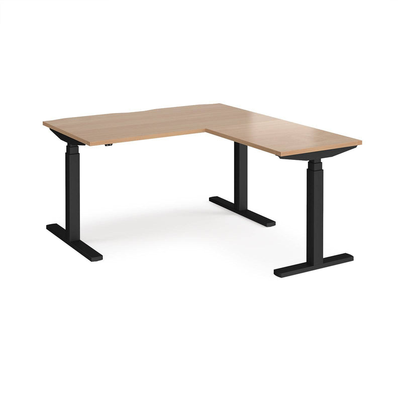 Elev8 Touch Sit-Stand Desk With 800mm Return - 1400mm - NWOF