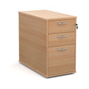 Universal Desk High 3 Drawer Pedestal With Silver Handles - 800mm - NWOF