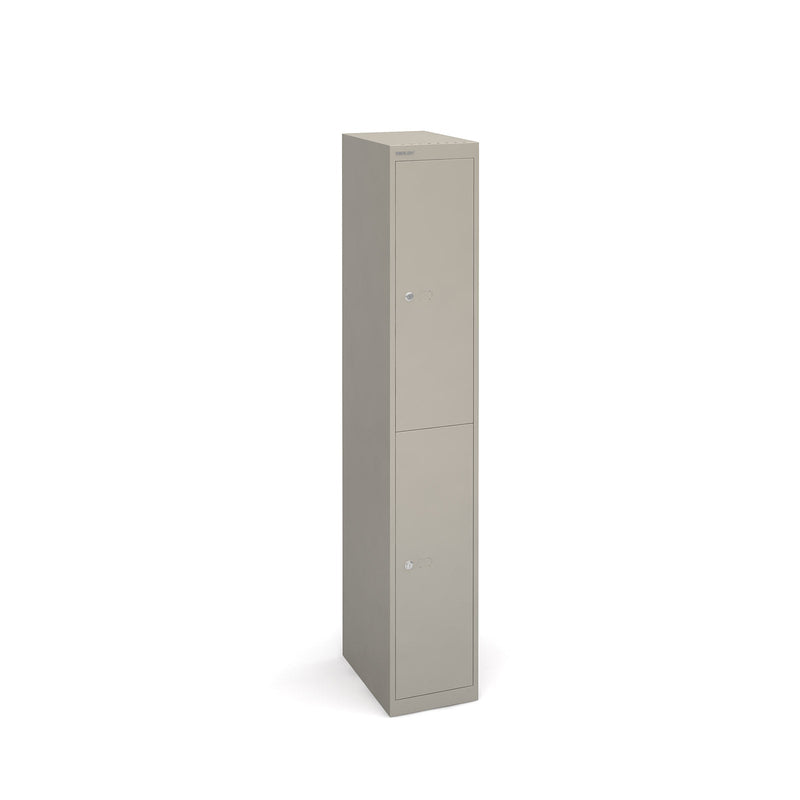 Bisley Lockers With 2 Doors 457mm Deep - Grey - NWOF