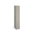 Bisley Lockers With 4 Doors 457mm Deep - Grey - NWOF