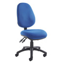 Blue Dams Vantage 200 3 Lever Asynchronous Operators Chair with no arms, ergonomic design, adjustable height and tilt features.