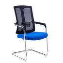 Ronan Chrome Cantilever Frame Conference Chair With Mesh Back - NWOF