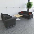 Brescia Square Coffee Table With Flat Square Base 800mm - Beech - NWOF