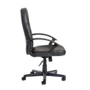 Cavalier High Back Managers Chair - Black Leather Faced - NWOF