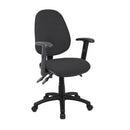 Charcoal Dams Vantage 200 3 Lever Asynchronous Operators Chair with height-adjustable arms and ergonomic design