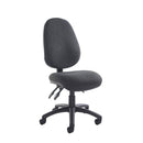 Dams Vantage 200 3-lever asynchronous operators chair in charcoal with no arms, ergonomic office seating for comfort and support