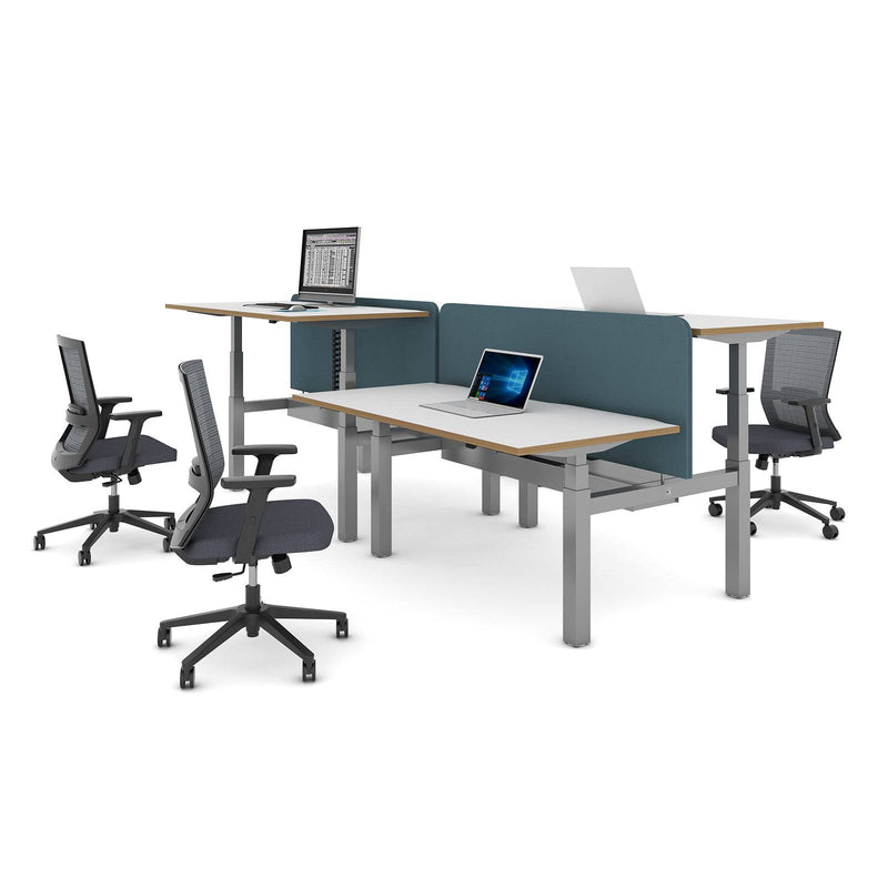 Elev8 Touch Sit-Stand Back-To-Back Desks - 1200mm - NWOF