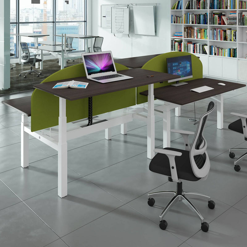 Elev8 Touch Sit-Stand Back-To-Back Desks - 1400mm - NWOF