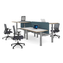 Elev8 Touch Sit-Stand Back-To-Back Desks - 1400mm - NWOF