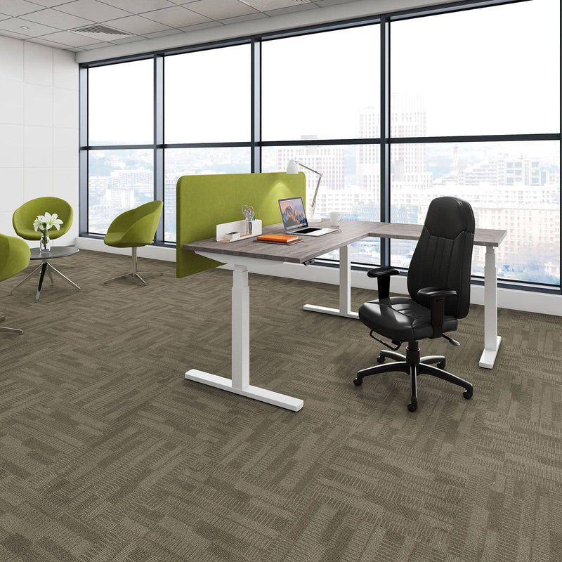 Elev8 Touch Sit-Stand Desk With 800mm Return - 1400mm - NWOF