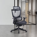 Elise Black Mesh Back Operator Chair With Headrest And Black Mesh Seat - NWOF