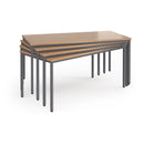 Flexi 25 Rectangular Table With Graphite Frame - Beech - NWOF