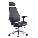 Franklin High Back 24 Hour Task Chair - Black Faux Leather - NWOF