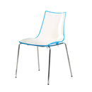 Gecko Shell Dining Stacking Chair - Blue - NWOF