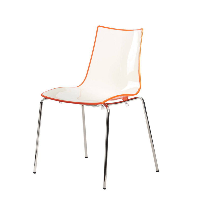 Gecko Shell Dining Stacking Chair - Orange - NWOF